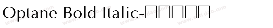 Optane Bold Italic字体转换